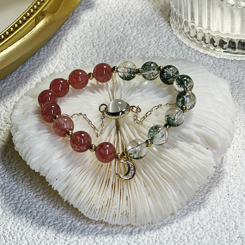 Four Leaf Clover • Aquatic Crystal Bracelet
