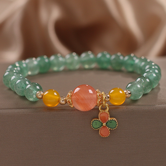 Happiness • Strawberry Crystal Bracelet