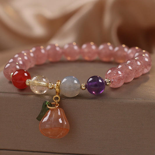 Lucky Pumpkin · Strawberry Crystal Bracelet
