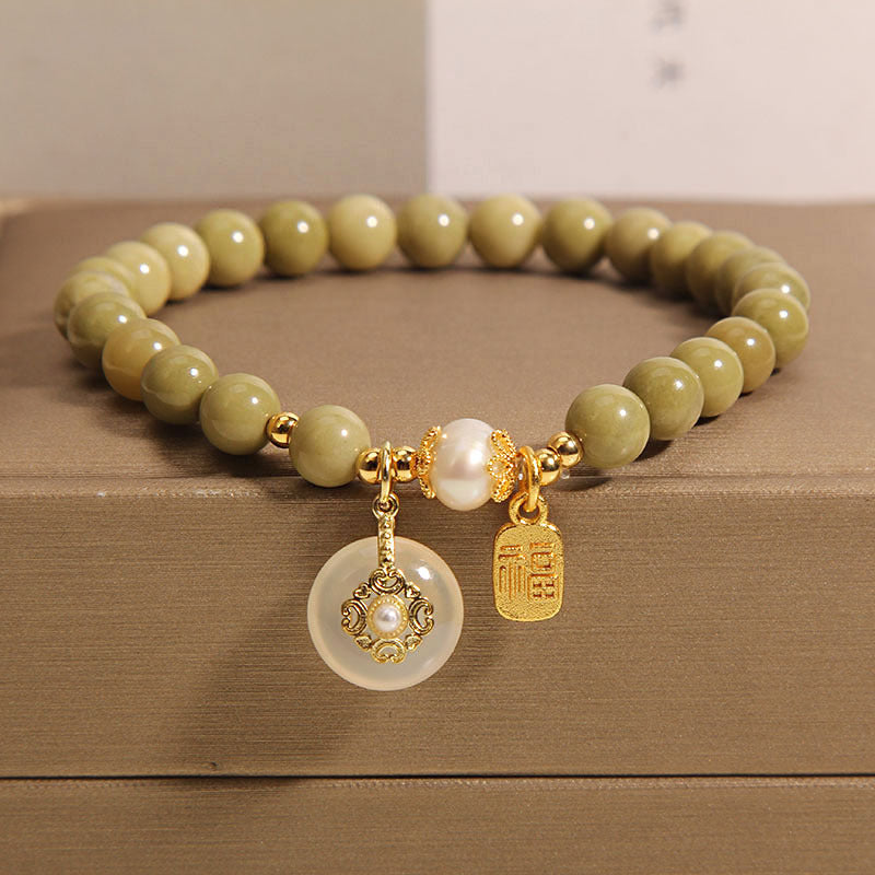 Pulsera de ágata natural de moda