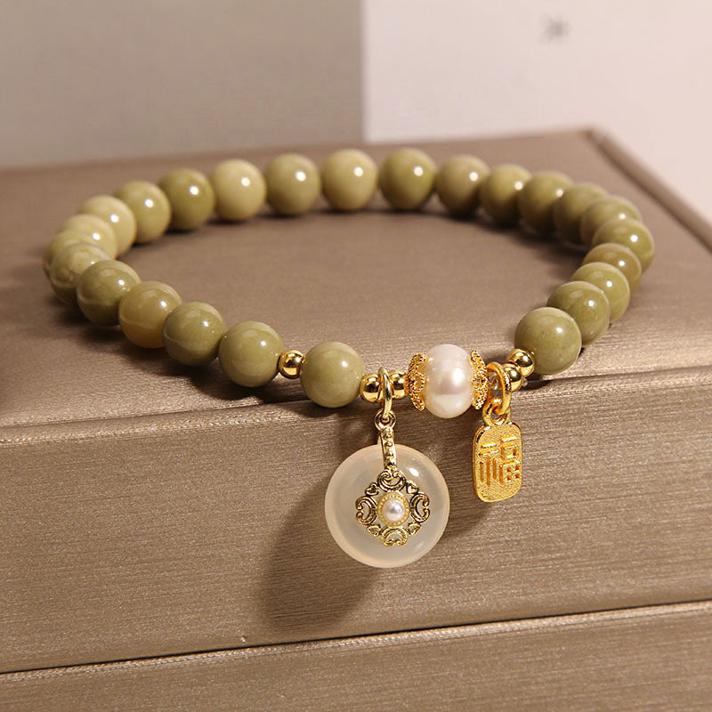 Pulsera de ágata natural de moda