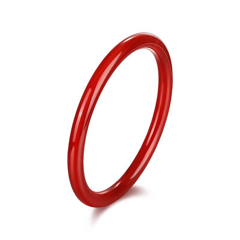 Brazilian Natural Red Agate Bracelet Bangle