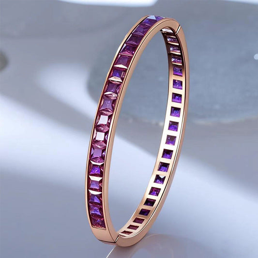 Borderless inlaid natural diamond bracelet