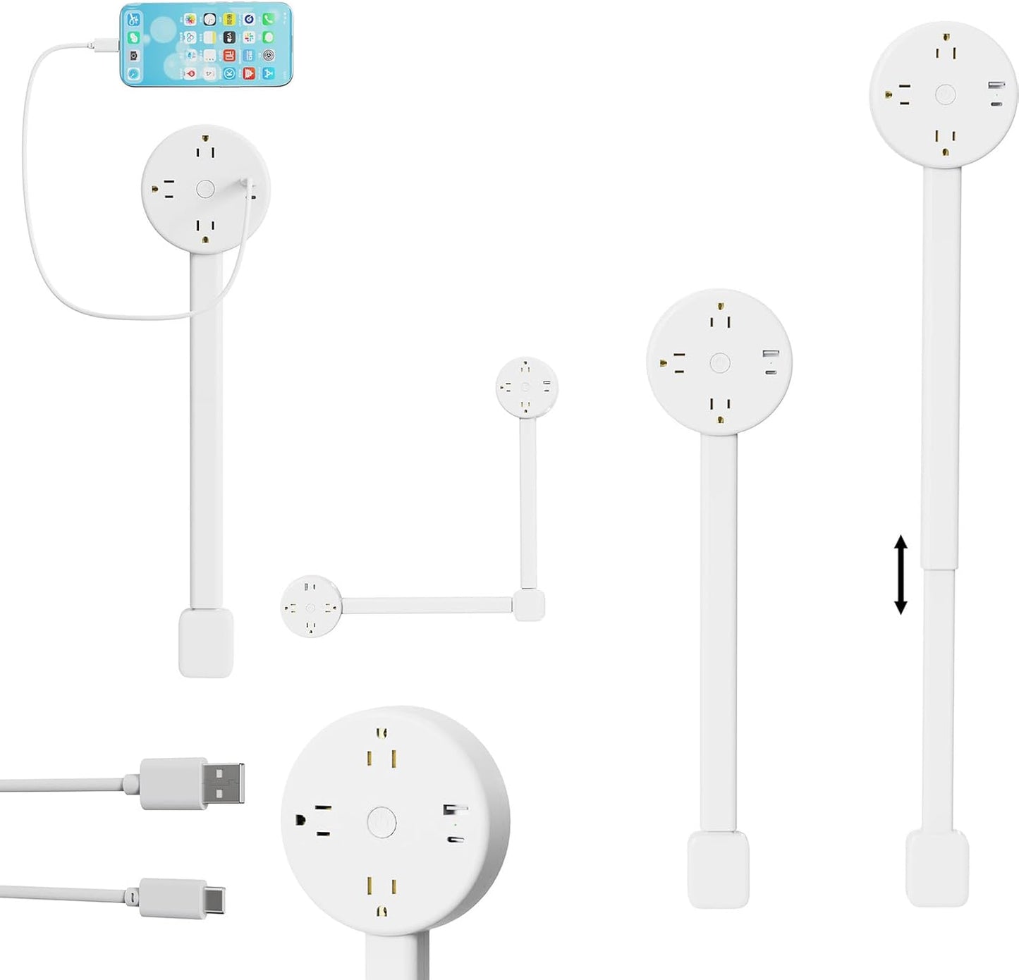 180° Rotatable Extension Outlet