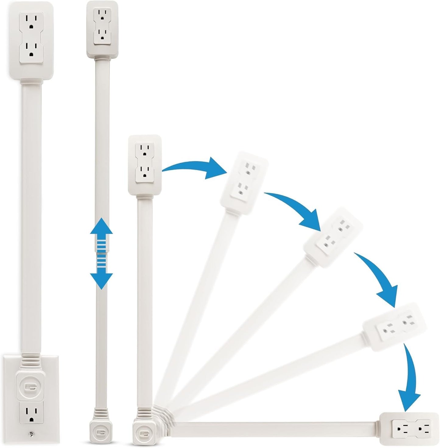 180° Rotatable Extension Outlet