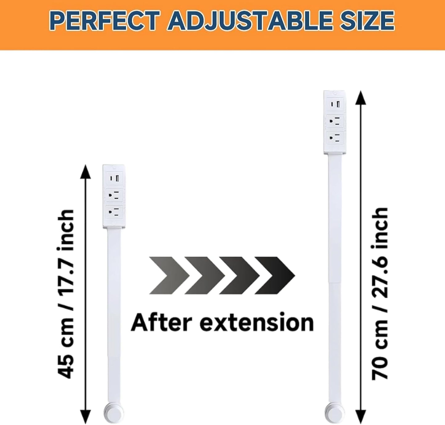 180° Rotatable Extension Outlet