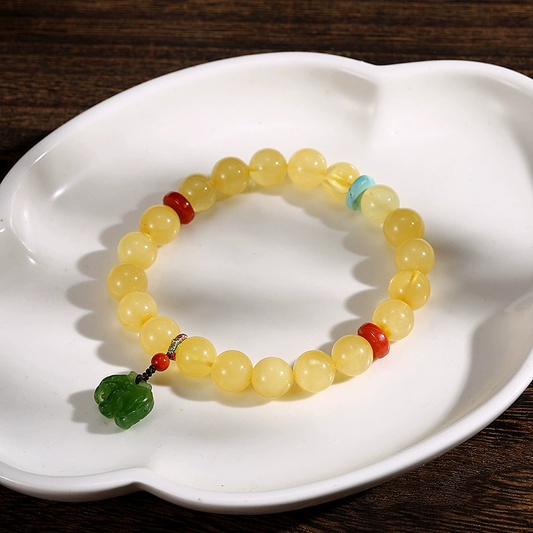 Jasper Elephant Natural Agate Bracelet