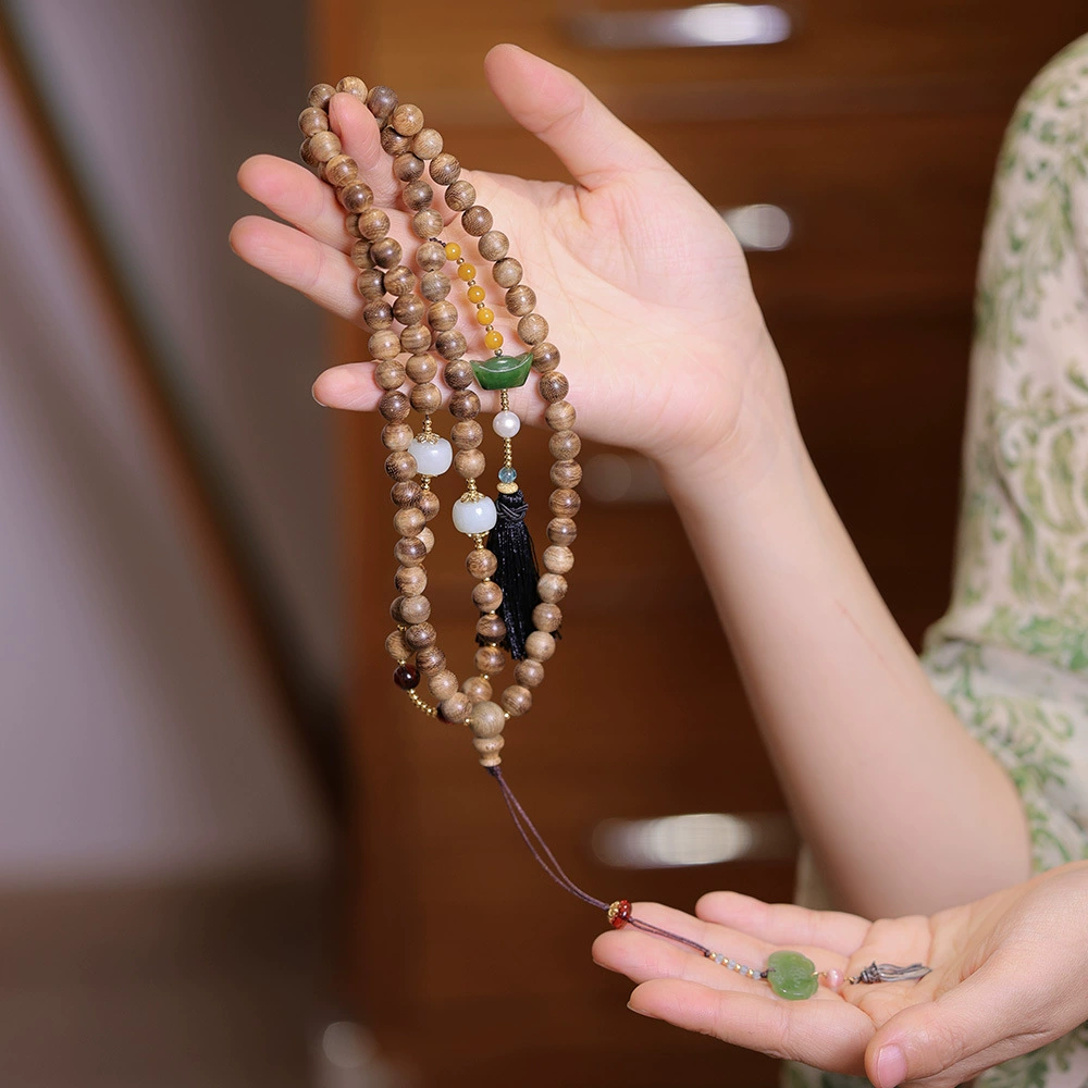 Pulsera de agarwood natural "Lingote de la suerte"