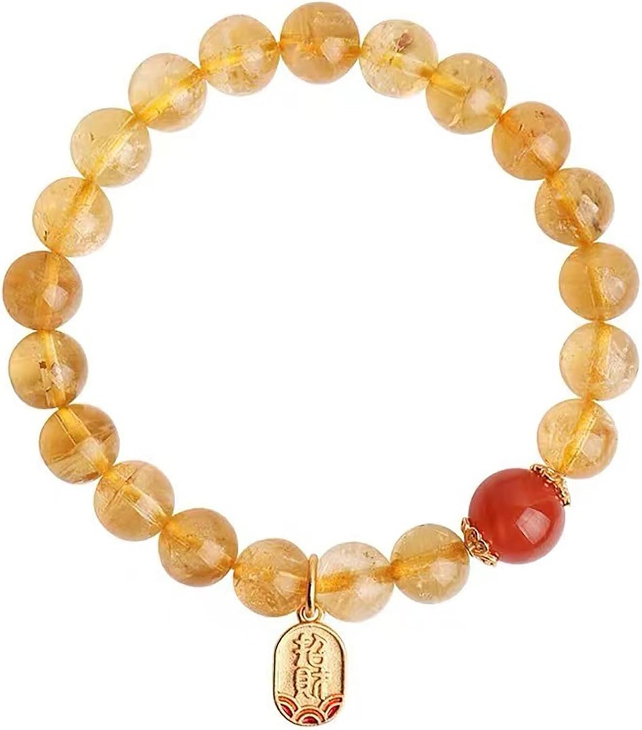 Natural Crystal Beads Bracelet with Agate Beads