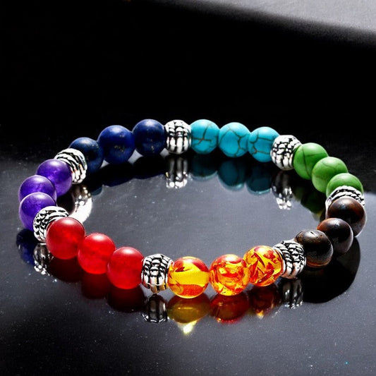 7 Chakra Stones Crystals Bracelet