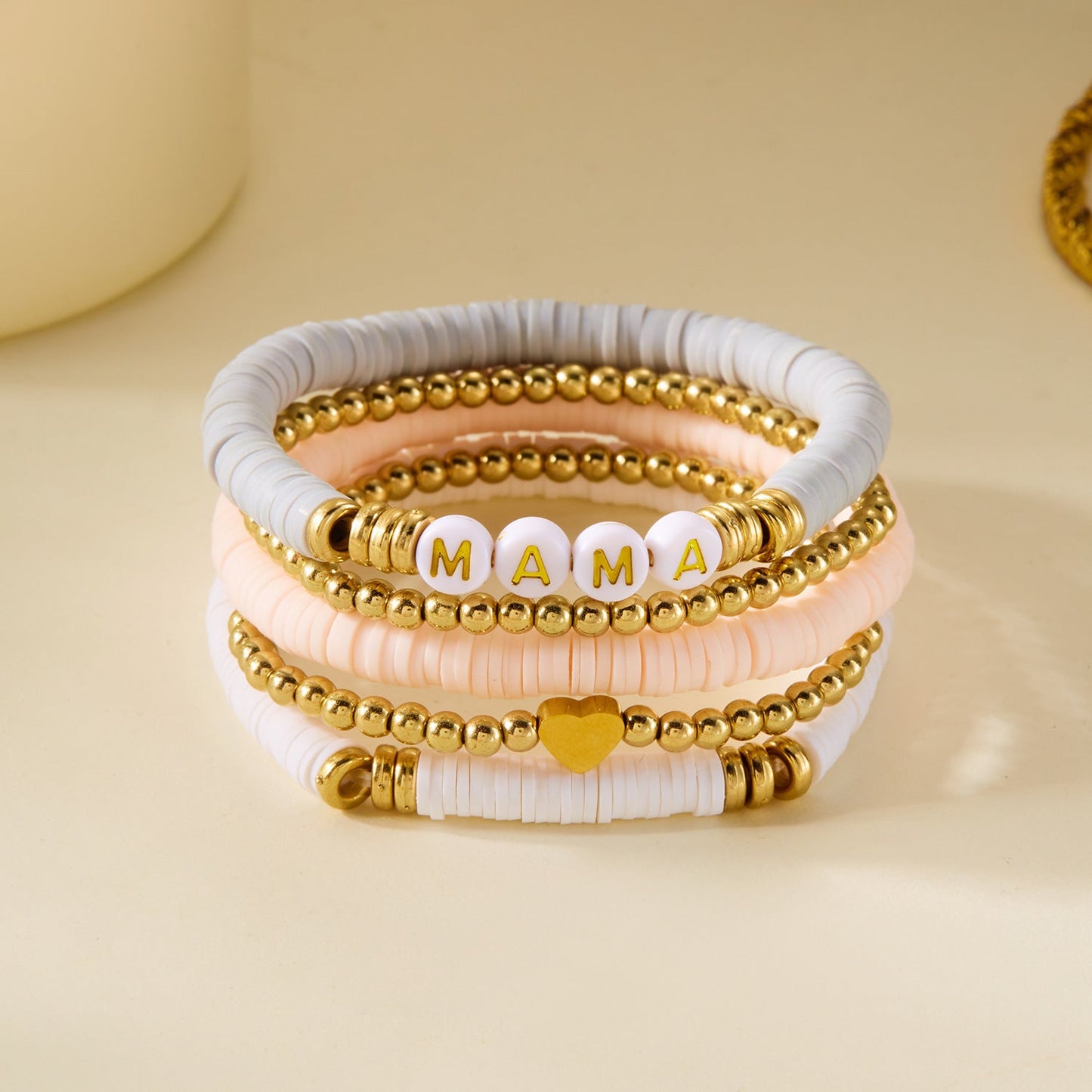 Soft clay bracelet for mother's gift