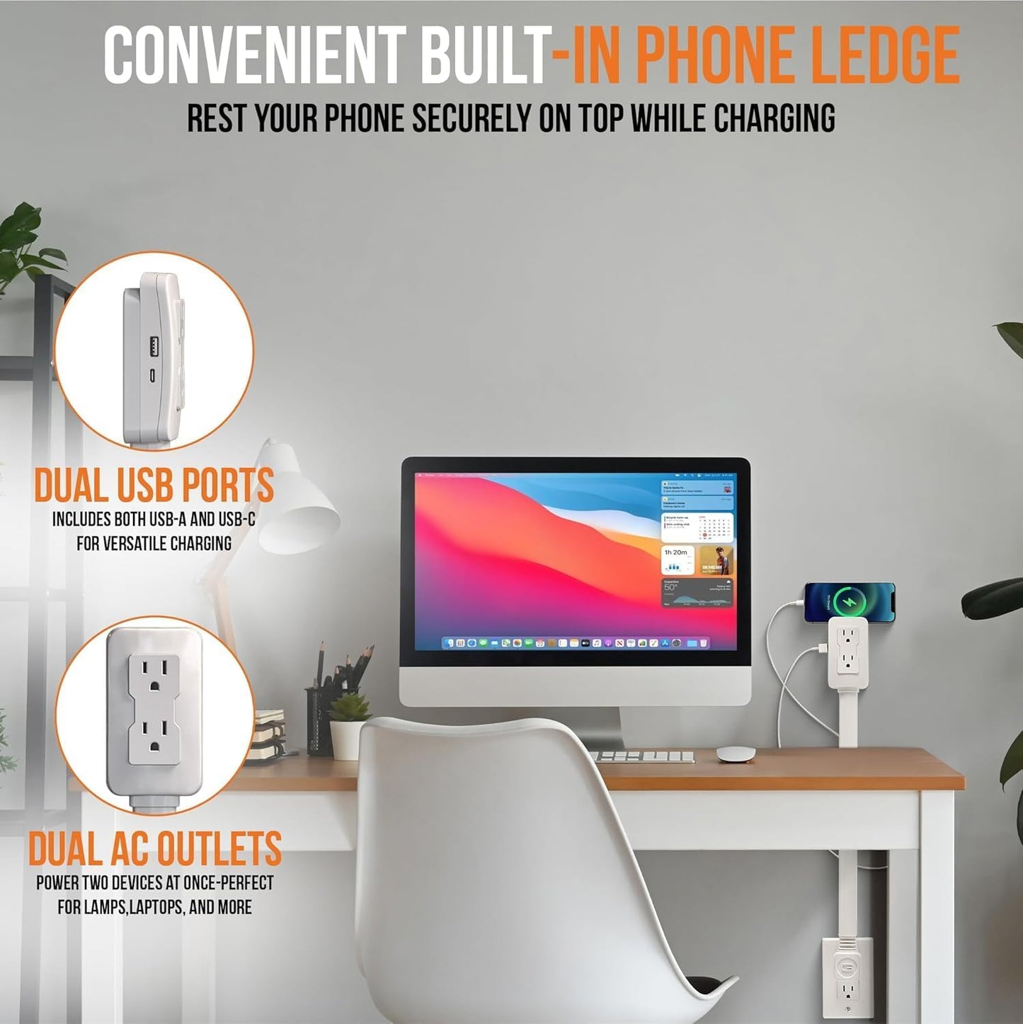 180° Rotatable Extension Outlet