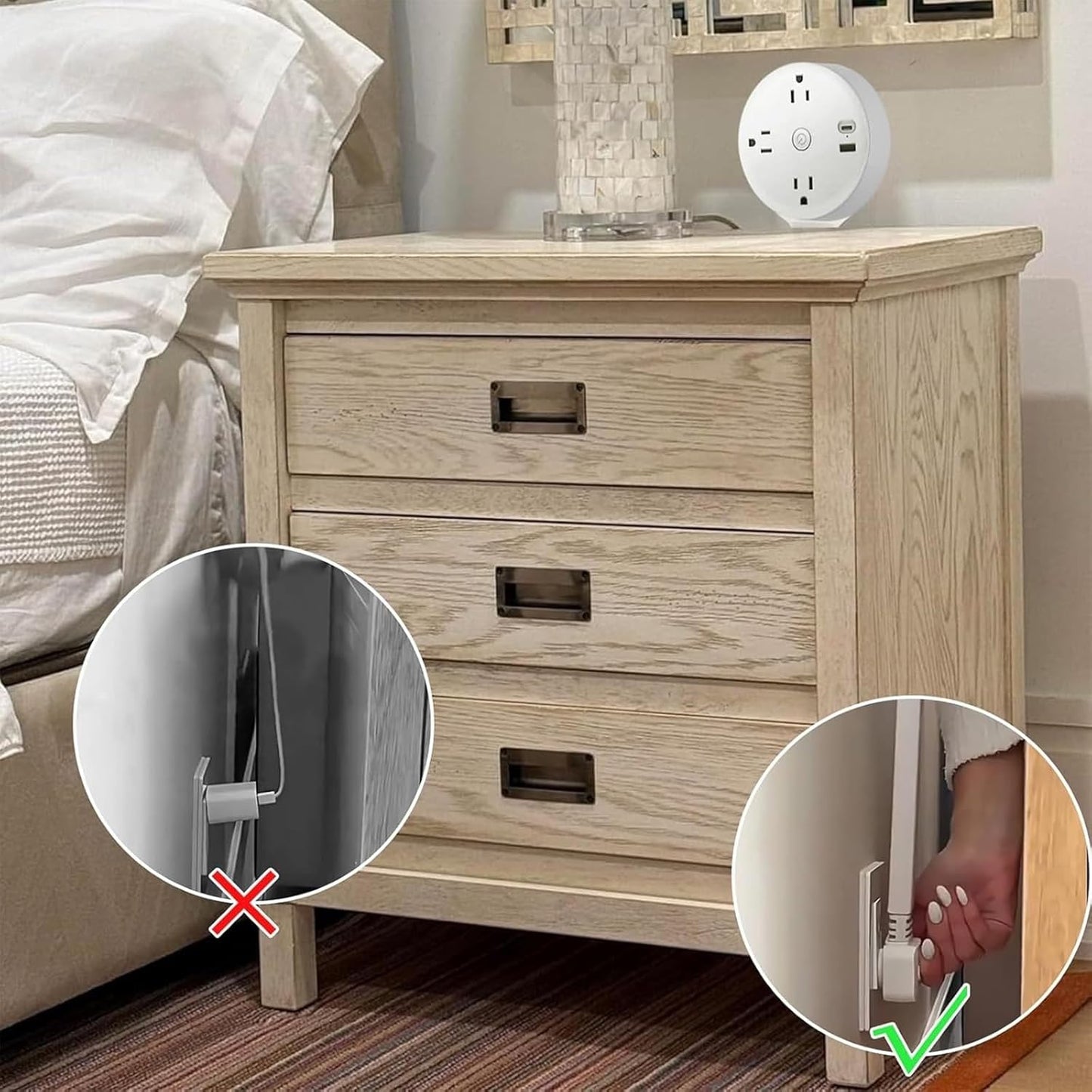 180° Rotatable Extension Outlet