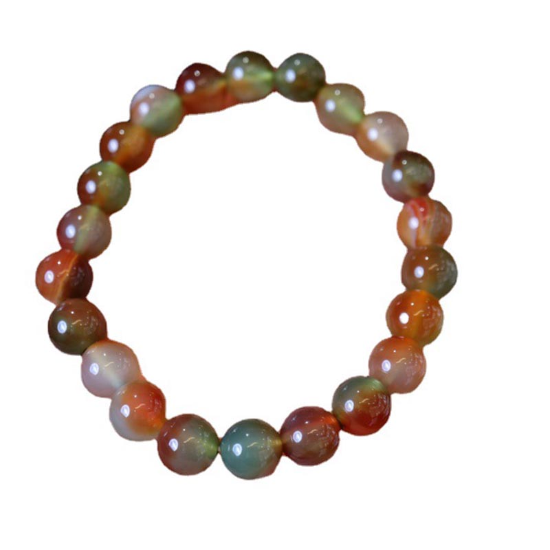 Dream Peacock Natural Agate Bracelet