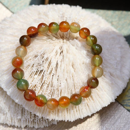 Dream Peacock Natural Agate Bracelet