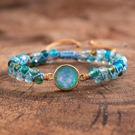 Transparent Opal Braided Bracelet