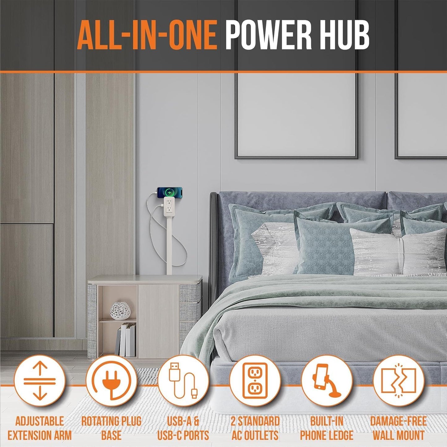 180° Rotatable Extension Outlet