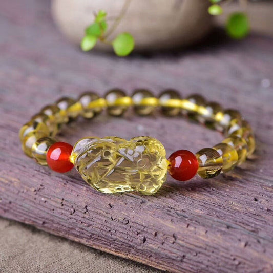 PiYao • Citrine & Agate bracelet