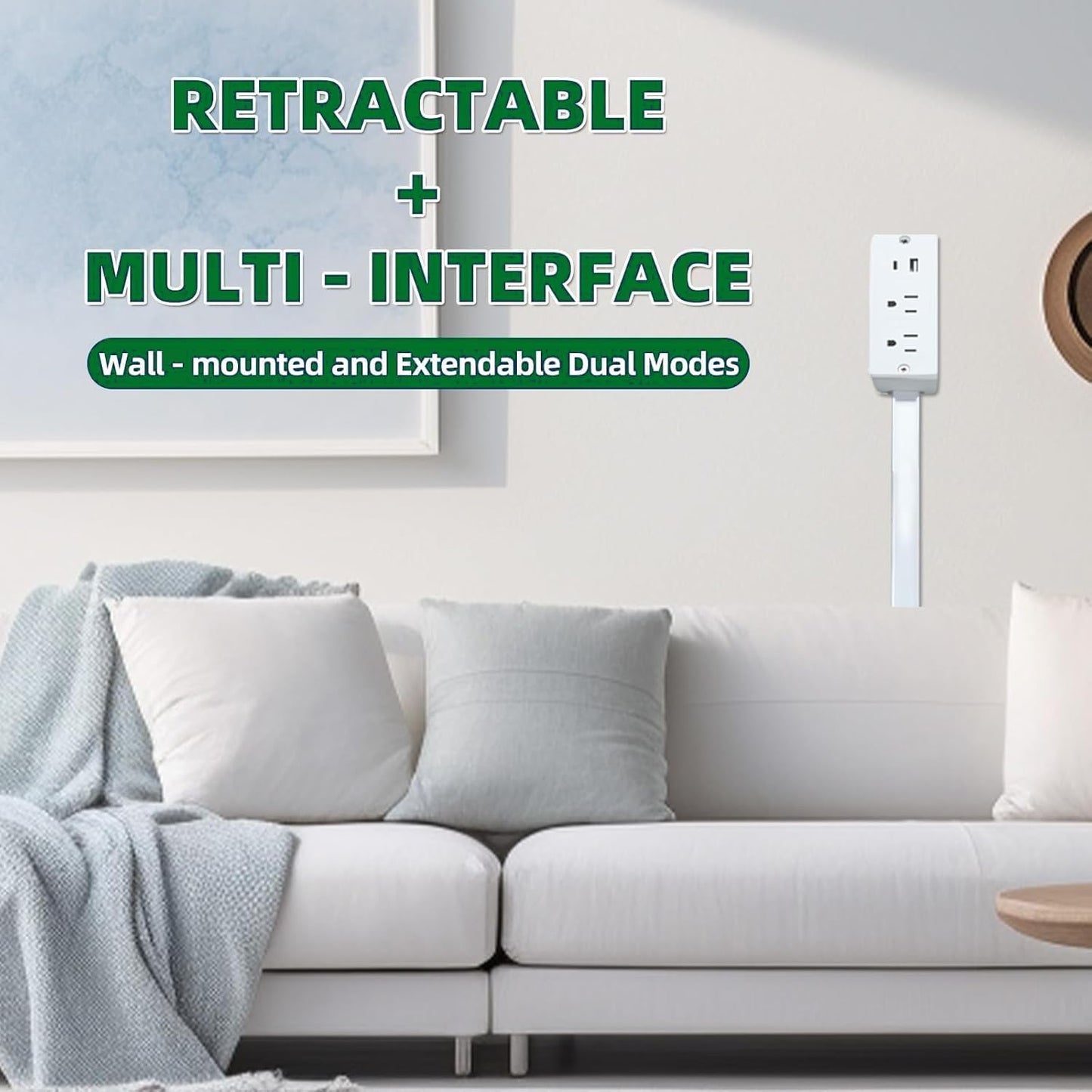 180° Rotatable Extension Outlet