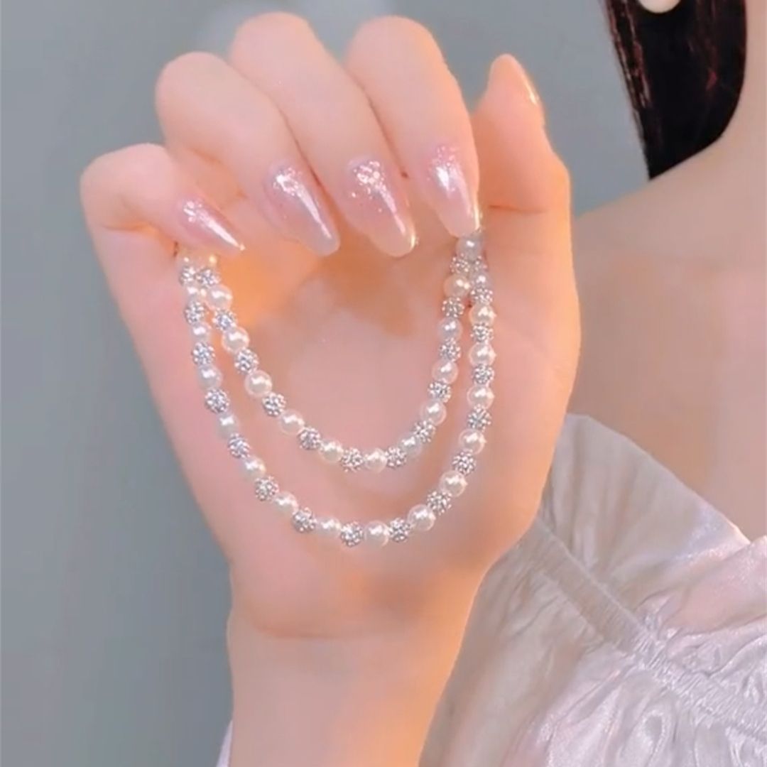 Starry Sky Natural Freshwater Pearl Bracelet Necklace