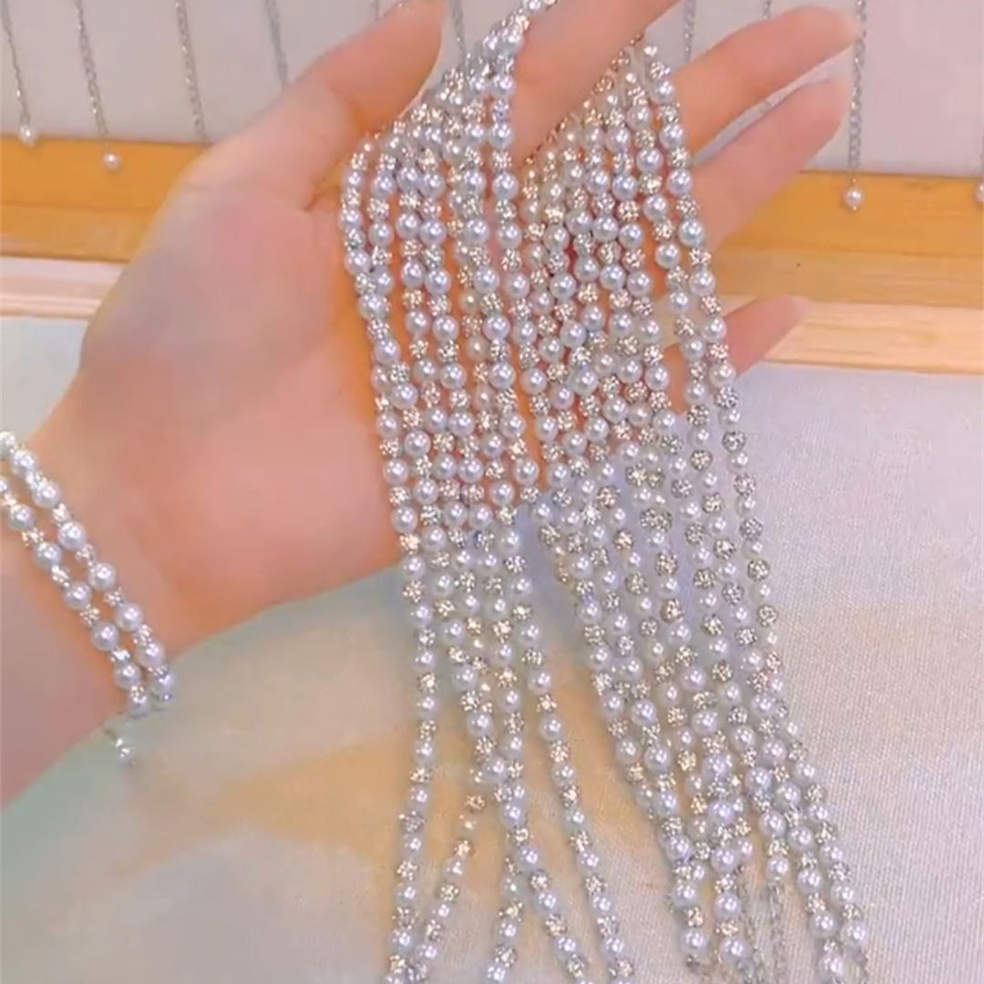 Starry Sky Natural Freshwater Pearl Bracelet Necklace