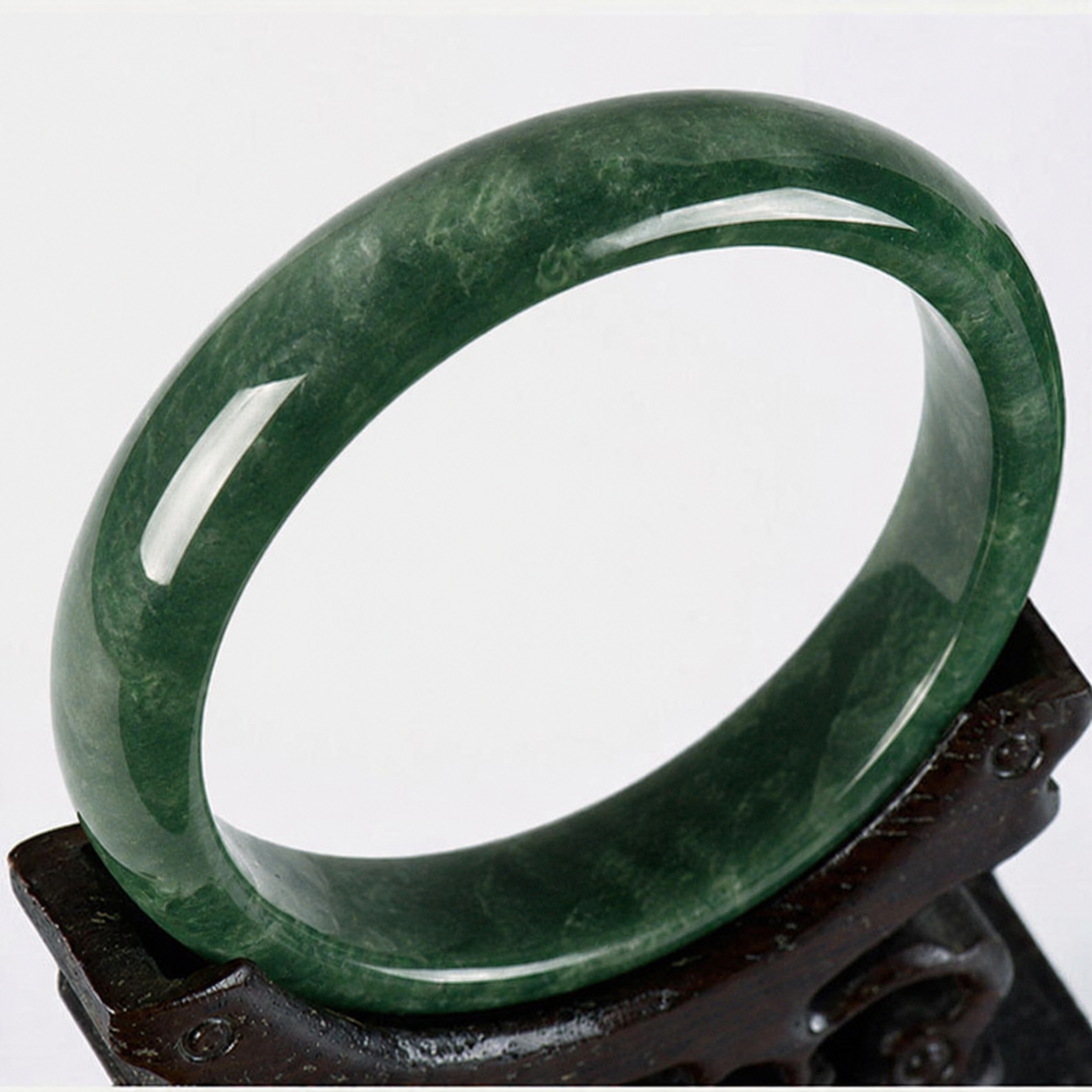 Natural Jade Prosperity Bangle Bracelet