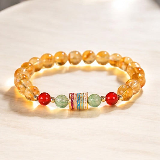 Citrine Spinning Wheel Bracelet