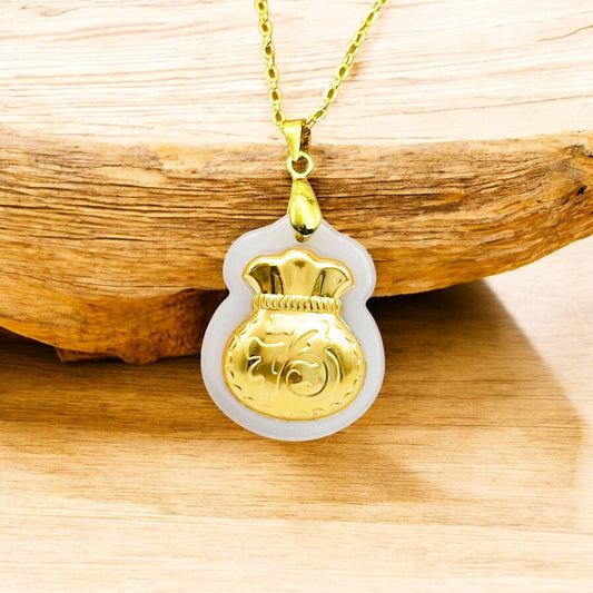 Lucky White Jade Necklace
