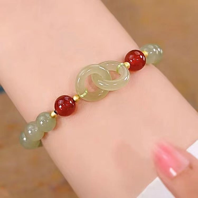 Emerald Jade stone bracelet
