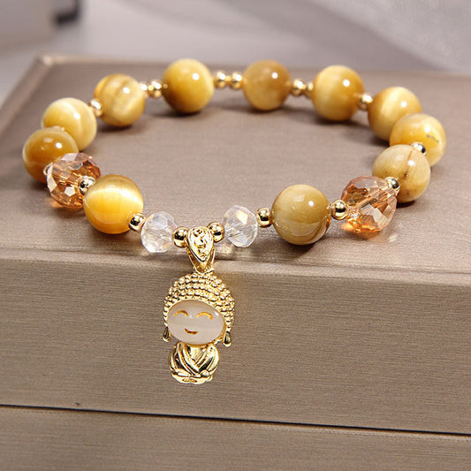 Smile • Tiger's Eye Crystal Bracelet