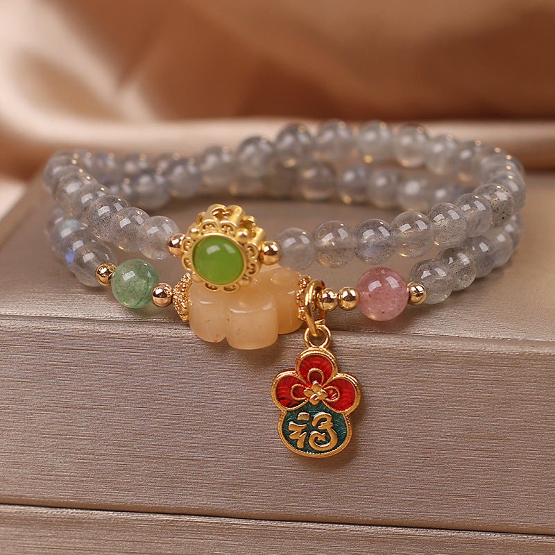 Duet · Pulsera de piedra lunar