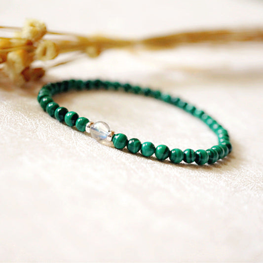 Anti-Anxiety •  Malachite Bracelet