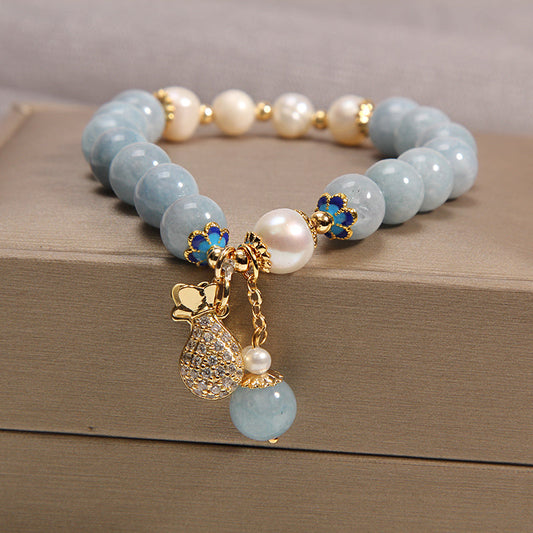 Money bag • Blue Agate Bracelet