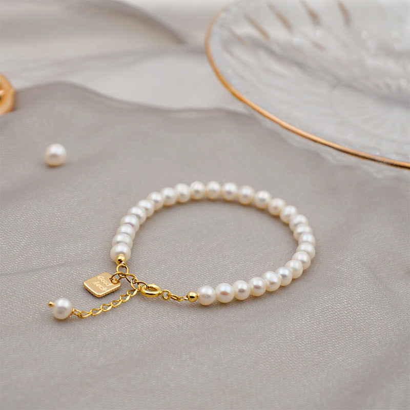 Good Luck Tag • Natural Freshwater Pearl Bracelet