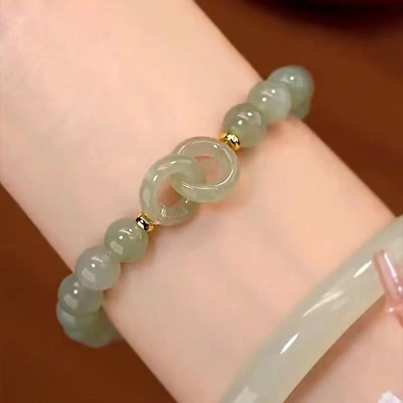 Emerald Jade stone bracelet