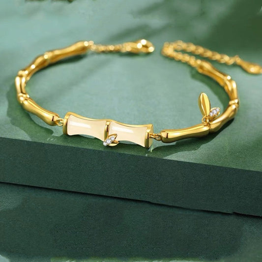 Bamboo • Gold plated bracelet