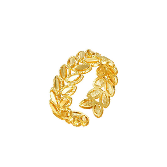 Hollow Open Wheat Ear Bracelet or Ring