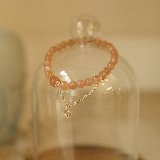 Love Orange Sunstone Bracelet