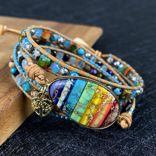 Chakra Healing Wrap Bracelet