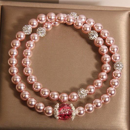 loveliness • Natural pearl stacking bracelet
