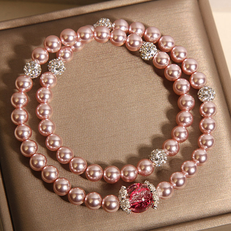 belleza • Pulsera apilable de perlas naturales