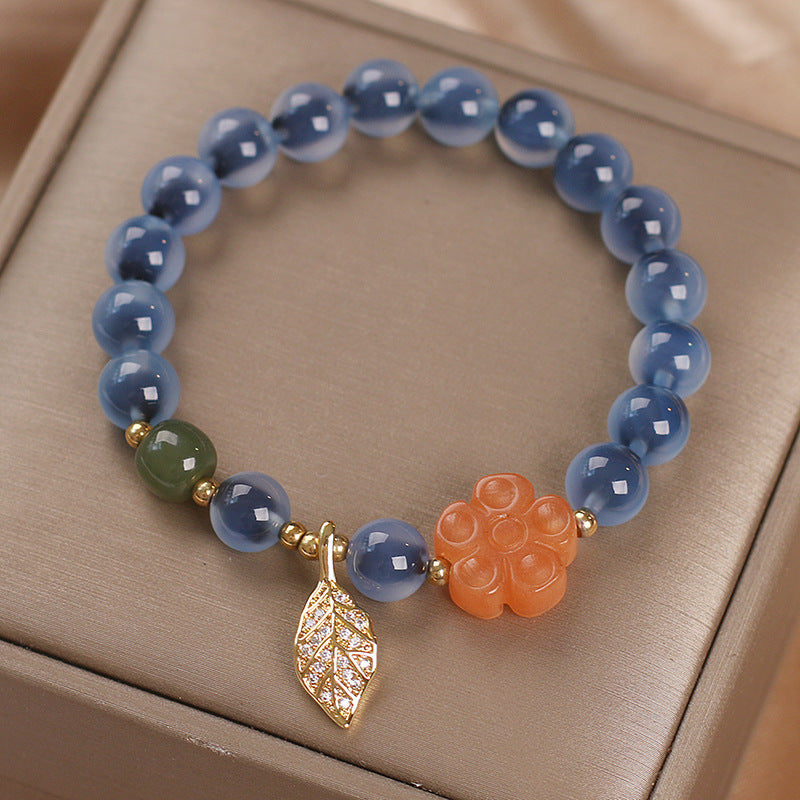 Money Bag • Blue Salt Source Agate Bracelet