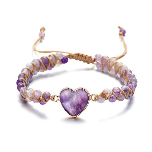 Dazzling Jasper Heart Bracelet
