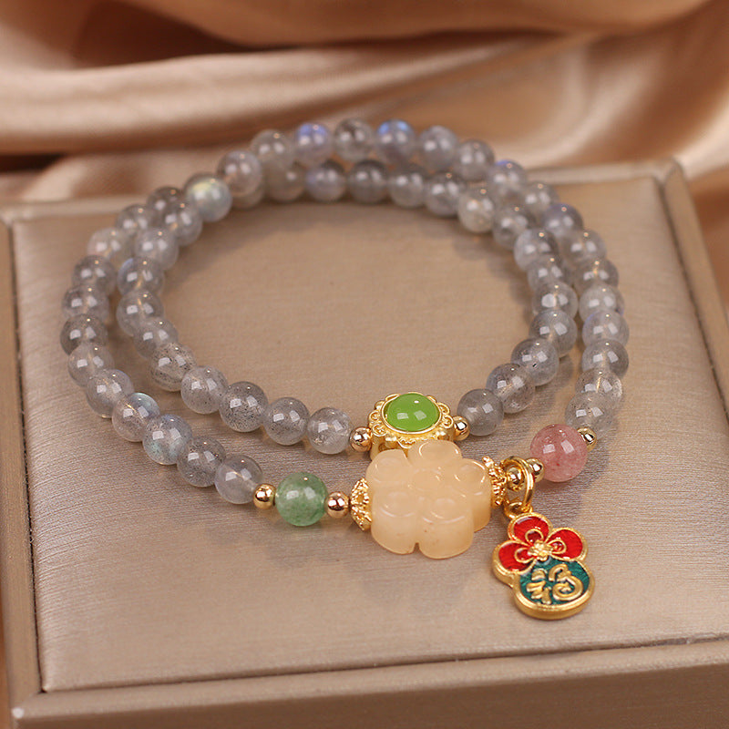 Duet · Pulsera de piedra lunar
