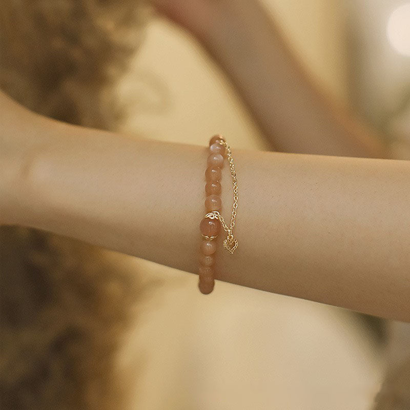 Love Orange Sunstone Bracelet