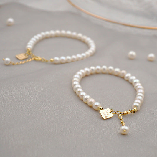 Good Luck Tag • Natural Freshwater Pearl Bracelet