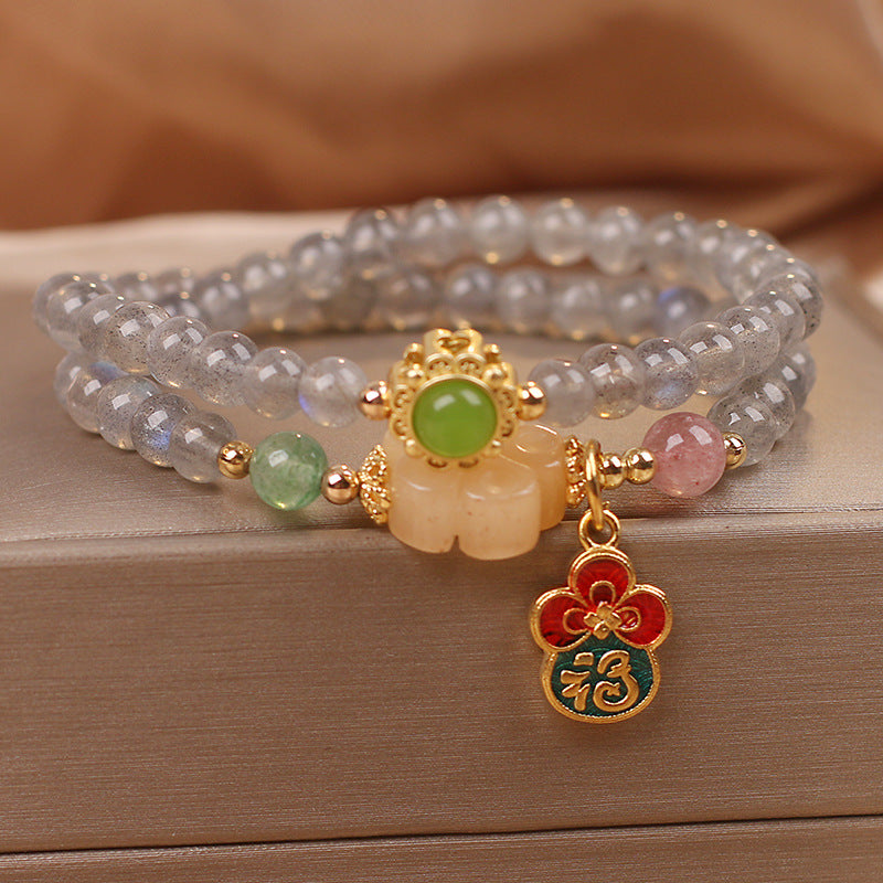 Duet · Pulsera de piedra lunar