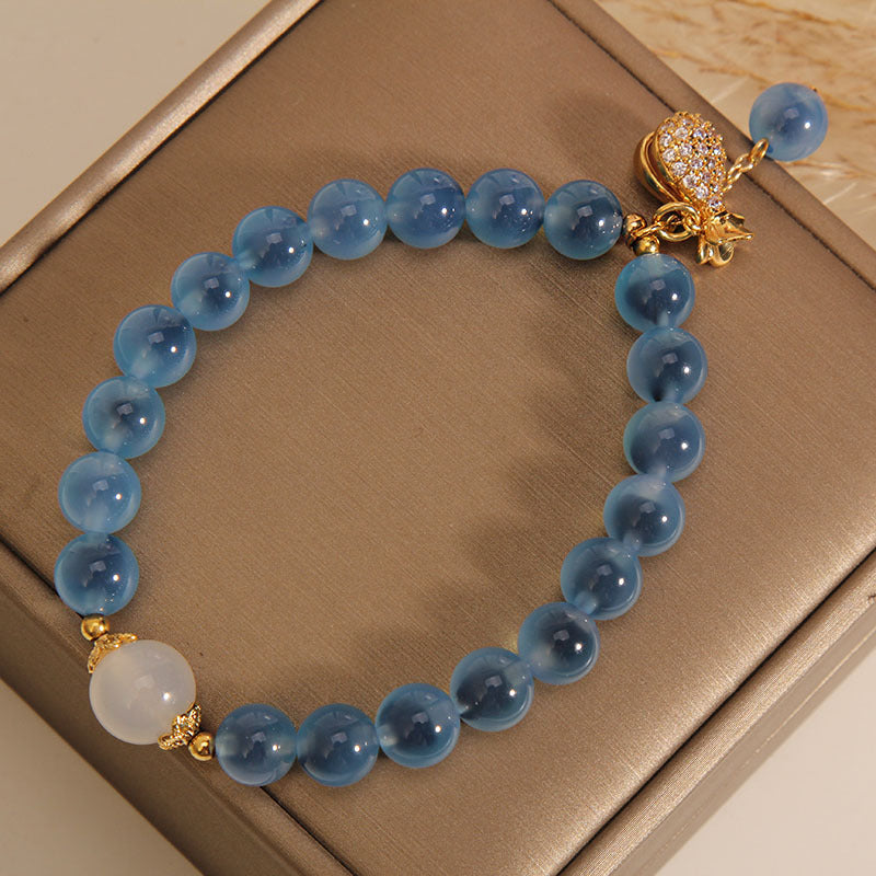 Money Bag • Blue Salt Source Agate Bracelet