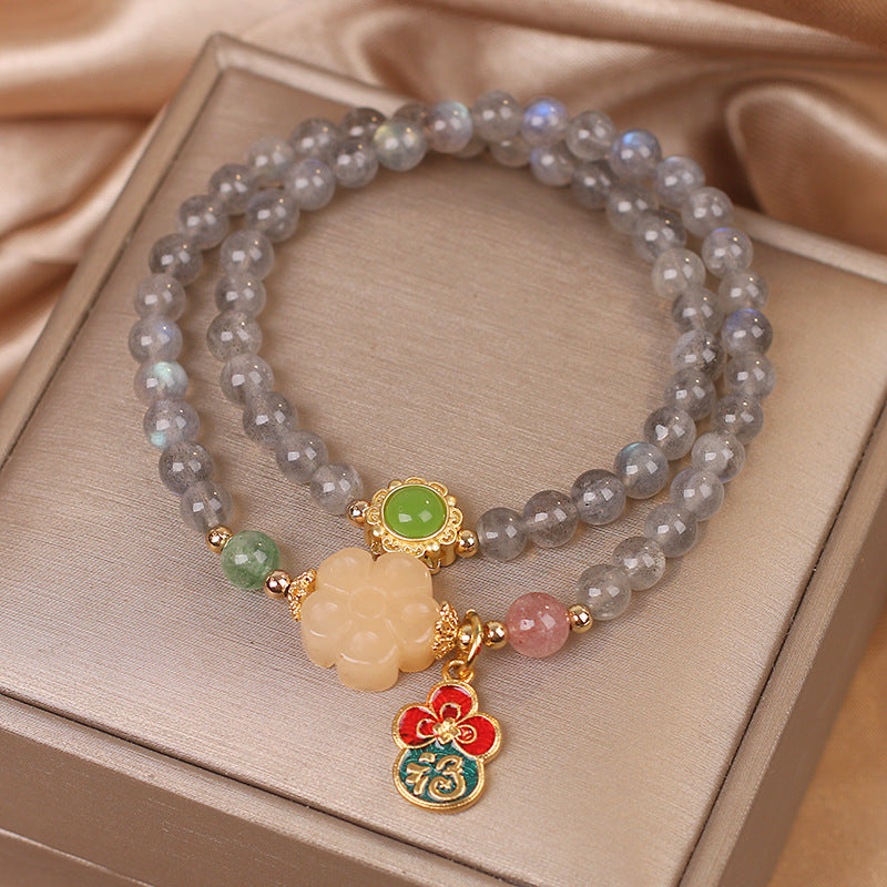 Duet · Pulsera de piedra lunar