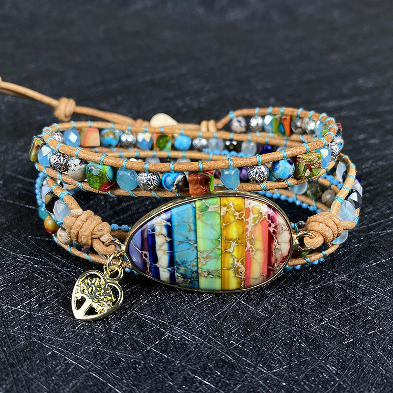 Chakra Healing Wrap Bracelet